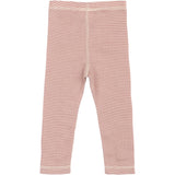 Petit Piao Nostalgic Rose/Dark Off White PPDante Leggings Merino Wool Striped