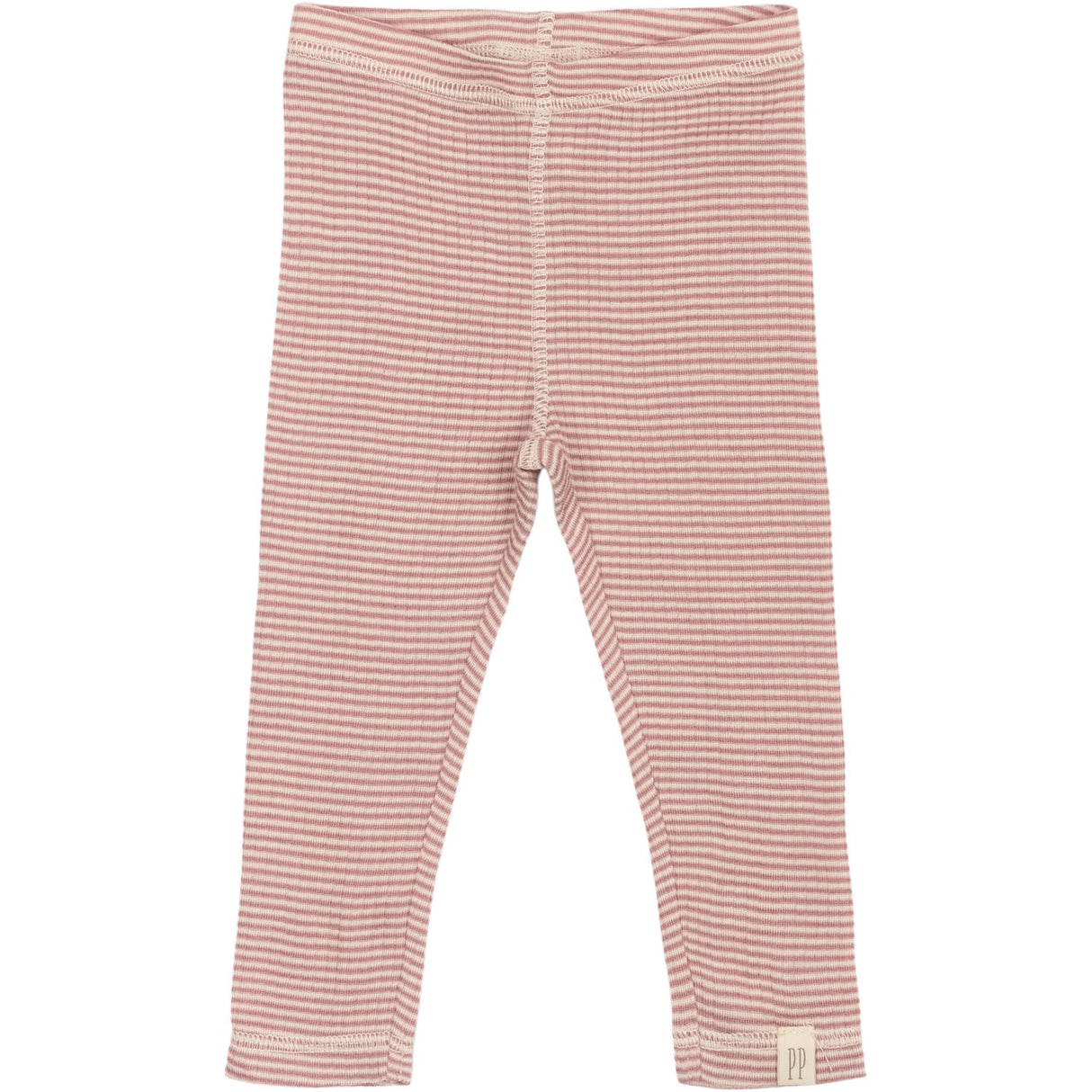 Petit Piao Nostalgic Rose/Dark Off White PPDante Leggings Merino Wool Striped
