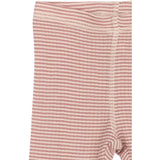 Petit Piao Nostalgic Rose/Dark Off White PPDante Leggings Merino Wool Striped