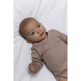 Petit Piao Nostalgic Rose/Dark Off White PPDian Body L/S Fold Over Stripe NOOS