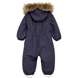 Color Kids Graystone Baby Coverall W. Fake Fur