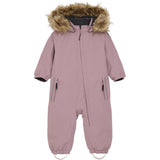 Color Kids Woodrose Baby Coverall W. Fake Fur