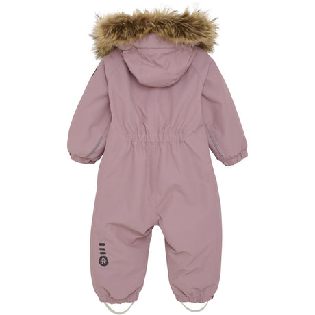 Color Kids Woodrose Baby Coverall W. Fake Fur