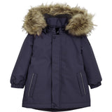Color Kids Graystone Baby Parka W. Fake Fur