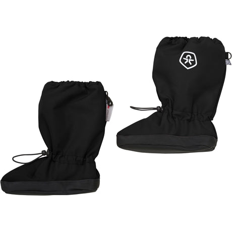 Color Kids Black Footies W. Anti Slip