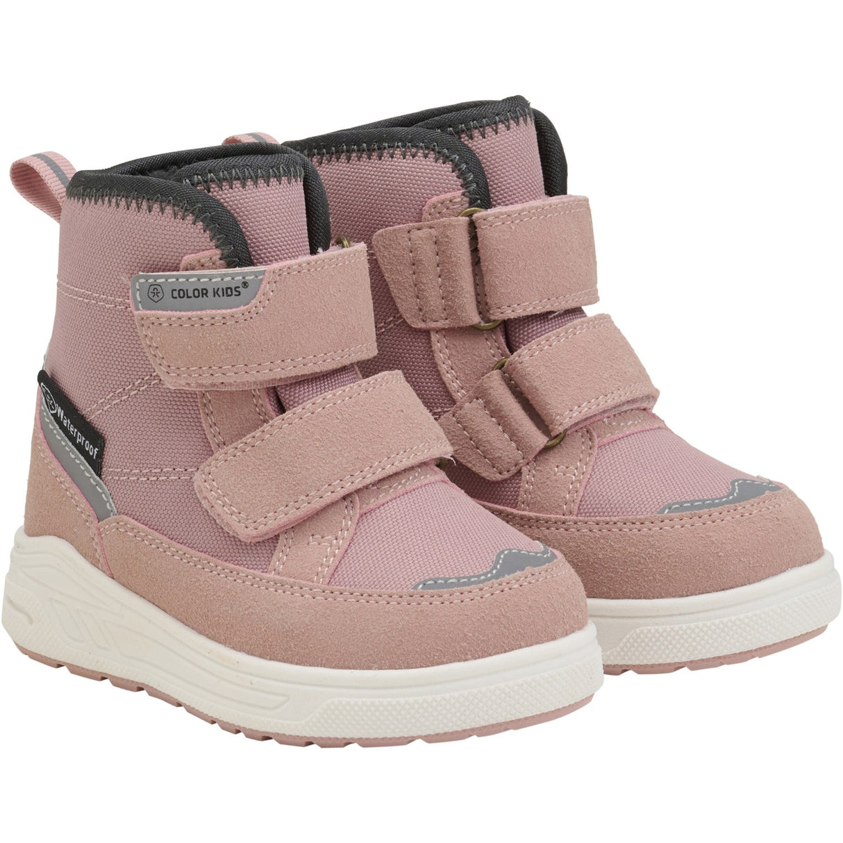 Color Kids Woodrose Boots W. Velcro Waterproof