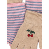 Konges Sløjd Cherry/Stripe 2 Pack Filla Gloves