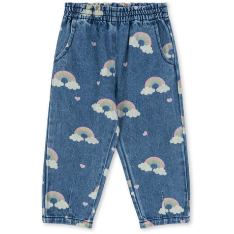 Konges Sløjd Rainbow Magot Frill Pants Denim GOTS