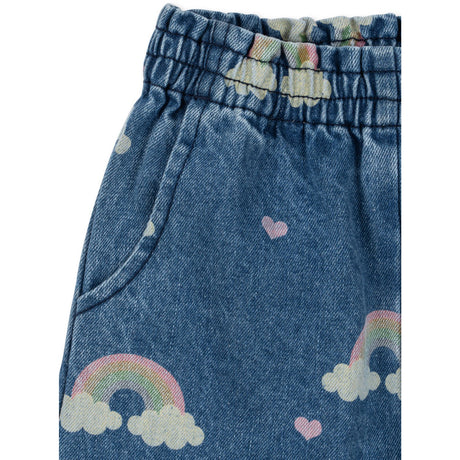 Konges Sløjd Rainbow Magot Frill Pants Denim GOTS