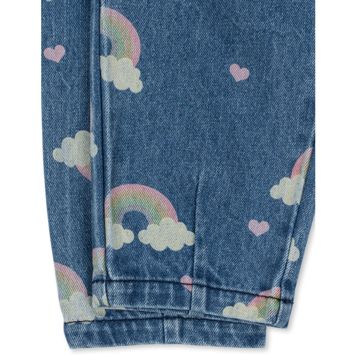 Konges Sløjd Rainbow Magot Frill Pants Denim GOTS