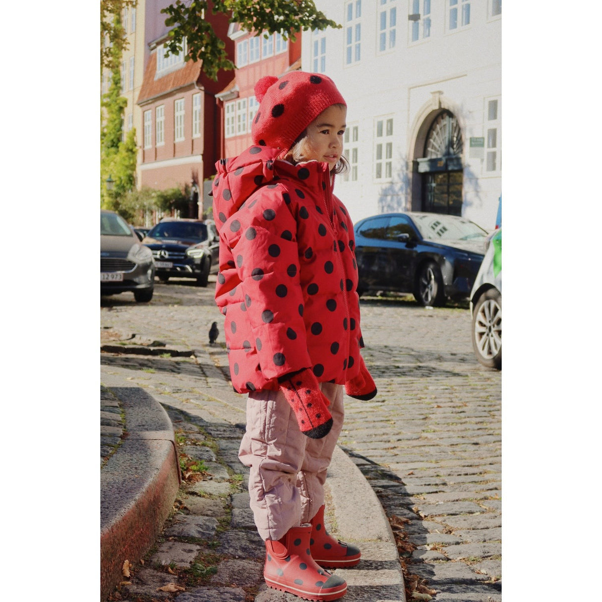 Konges Sløjd Barbados Cherry Ladybug Mittens