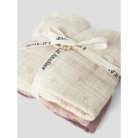 Lil'Atelier Turtledove Nostalgia Rose/Cameo Rose Nbnfergie 3-Pack Nappies Lil