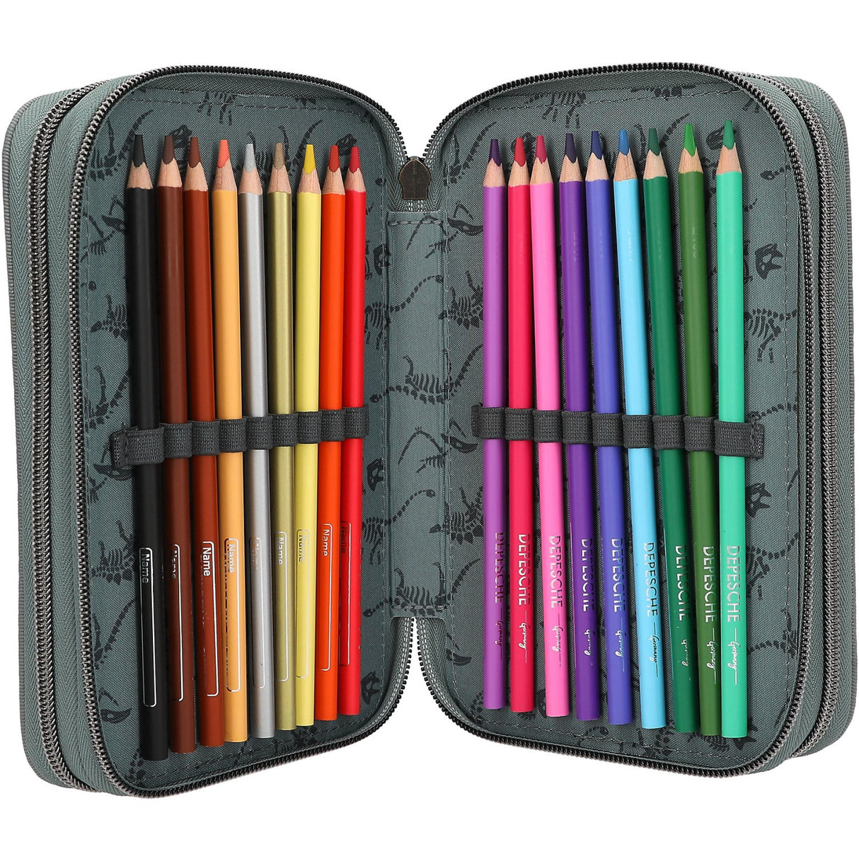 Dino World Bite Triple Pencil Case