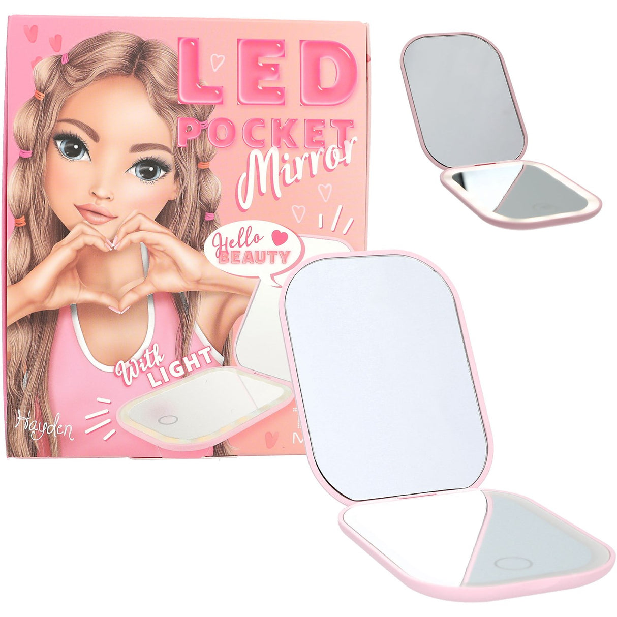 TOPModel Beauty And Me Foldable Pocket Mirror With LED