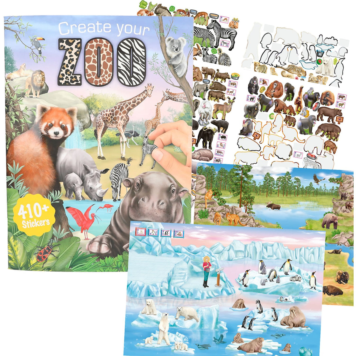 TRENDS by Depesche Create Your ZOO Colouring Book