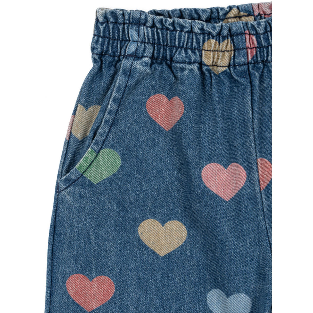 Konges Sløjd Bon Coeur Coloré Magot Frill Pants Denim GOTS