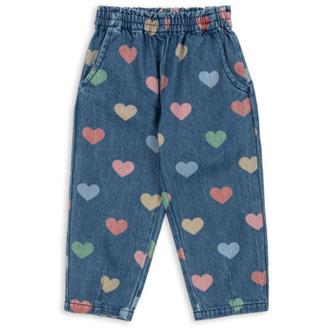 Konges Sløjd Bon Coeur Coloré Magot Frill Pants Denim GOTS