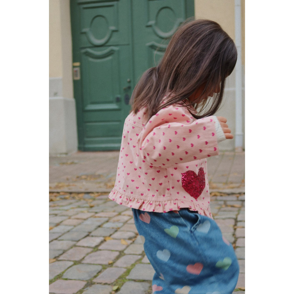 Konges Sløjd Bon Coeur Coloré Magot Frill Pants Denim GOTS