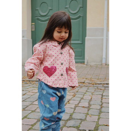 Konges Sløjd Bon Coeur Coloré Magot Frill Pants Denim GOTS