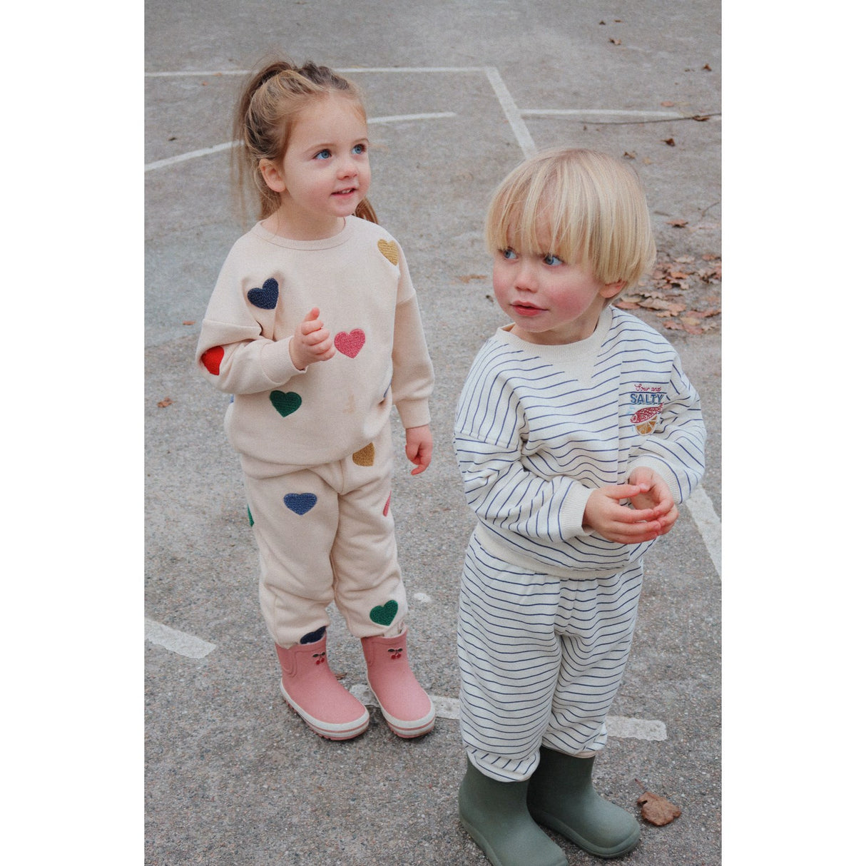 Konges Sløjd Multi Heart Lou Terry Sweat Pants Ocs