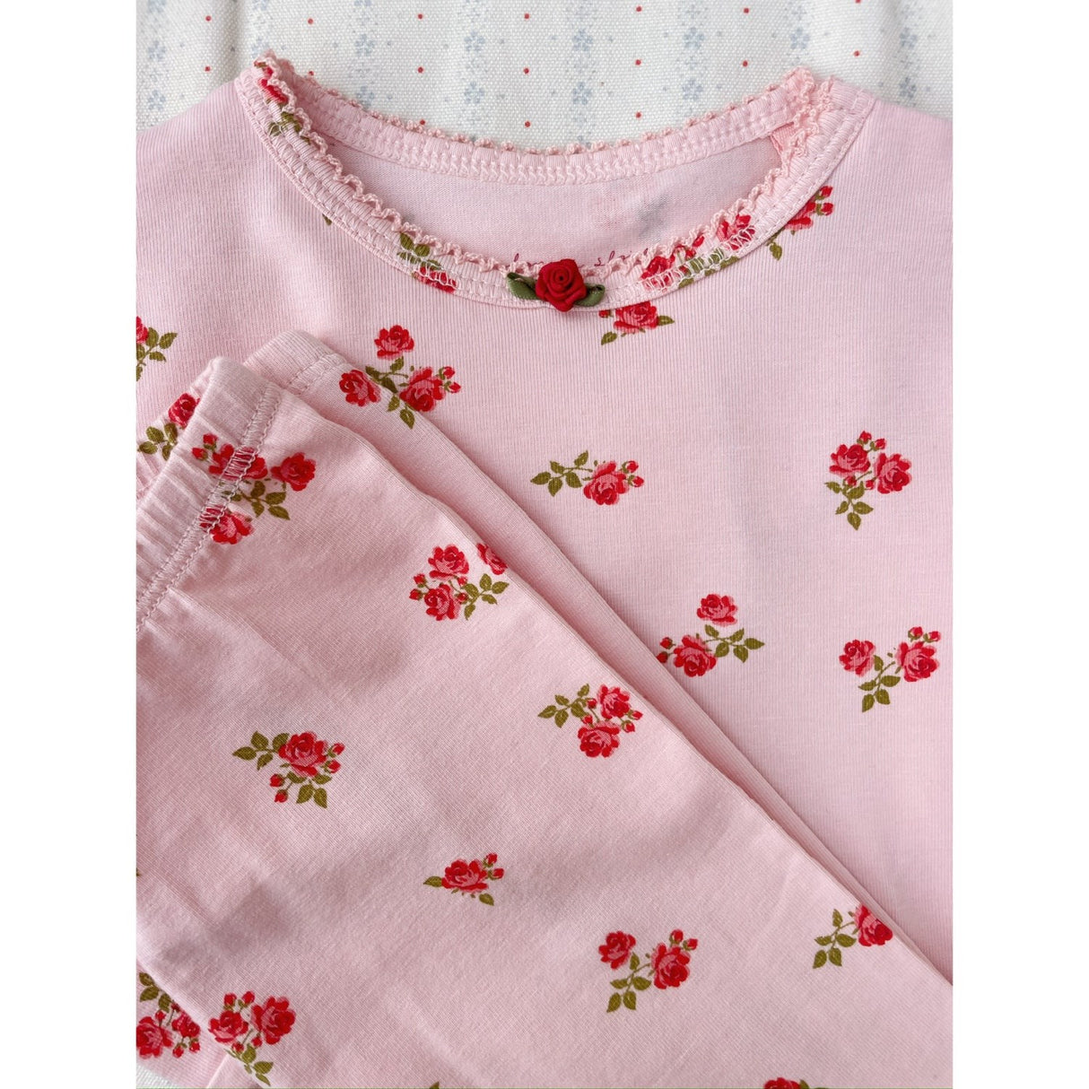 Konges Sløjd Rosa Pink Basic Pants GOTS