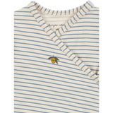 Konges Sløjd Stripe Bluie Basic Newborn Onesie GOTS