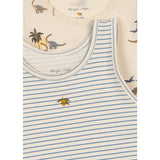 Konges Sløjd Kubi/Stripe Bluie Basic 2 Pack Tanktop GOTS