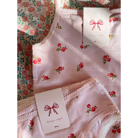 Konges Sløjd Bella Rosita/Rosa Pink Basic 2 Pack Strap Top GOTS
