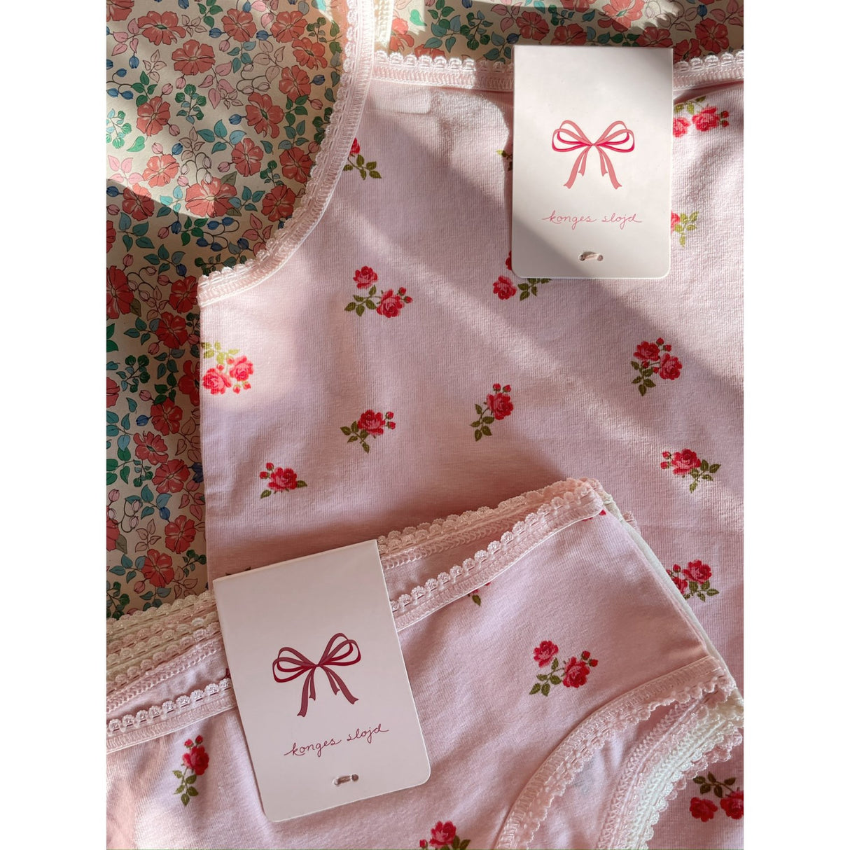 Konges Sløjd Bella Rosita/Rosa Pink Basic 2 Pack Girl Hipster GOTS