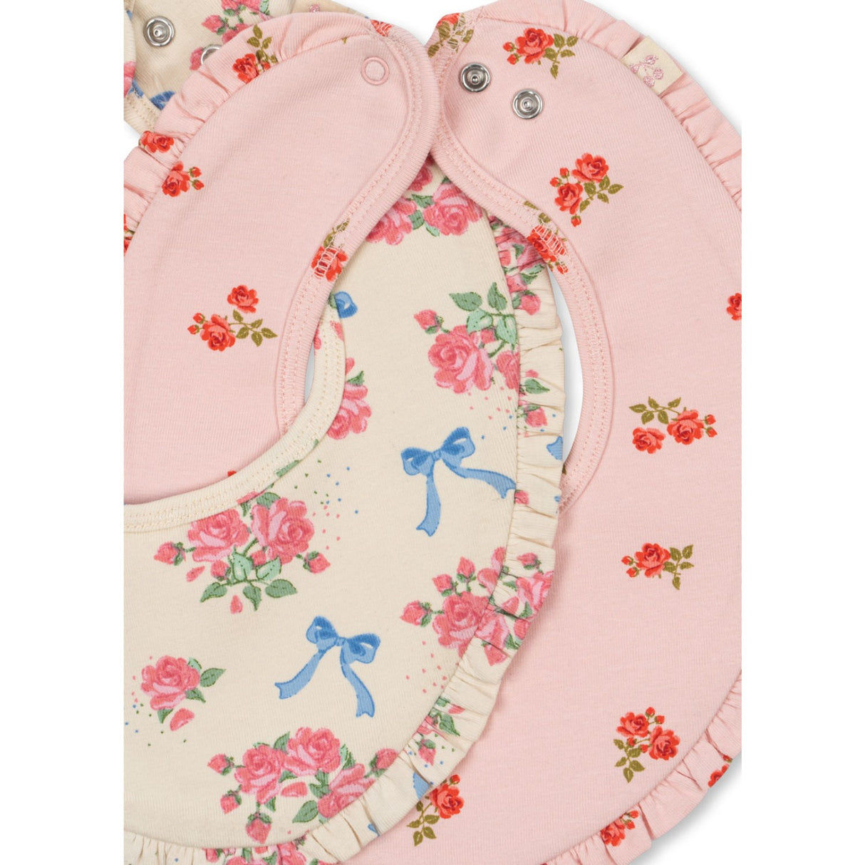 Konges Sløjd Bella Rosita/Rosa Pink Basic 2 Pack Frill Bib