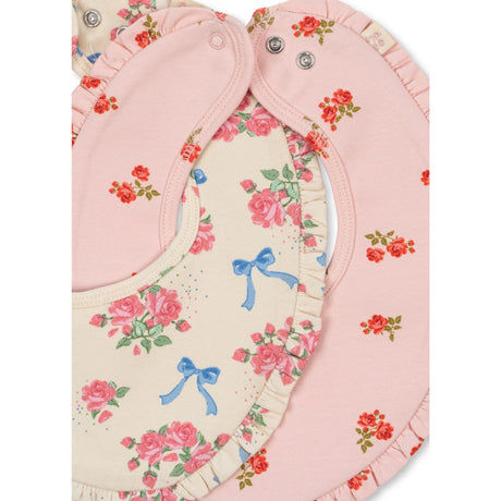 Konges Sløjd Bella Rosita/Rosa Pink Basic 2 Pack Frill Bib