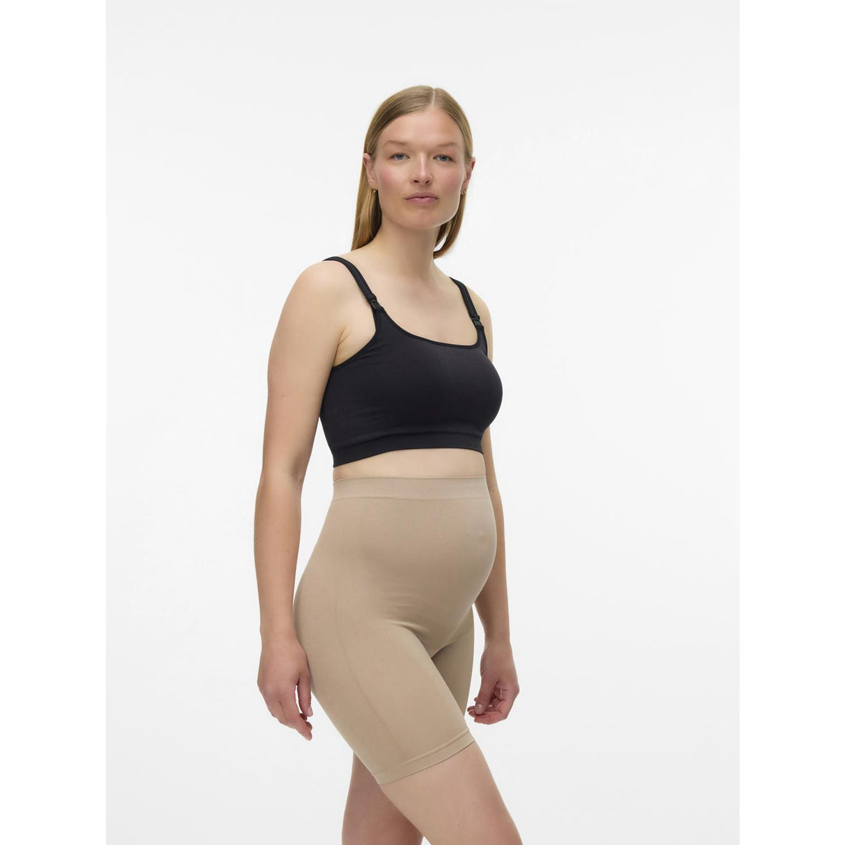 Mama;licious Silver Mink Black Mlamiya New Hotpants 2-Pack Noos