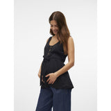 Mama;licious Black Mlevi Lia Sl Jrs Top 2F Noos