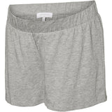 Mama;licious Light Grey Melange Mlmira Lgm Lia Cap Jrs Pyjamas 2F Noos
