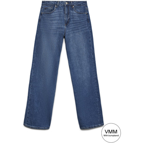 Vero Moda Maternity Medium Blue Denim Vmmtessa Wide Jeans Ra380 Ga Noos "32