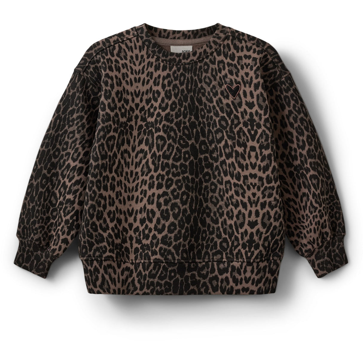 Sofie Schnoor Aop Leopard ElisSK Kids Sweatshirt