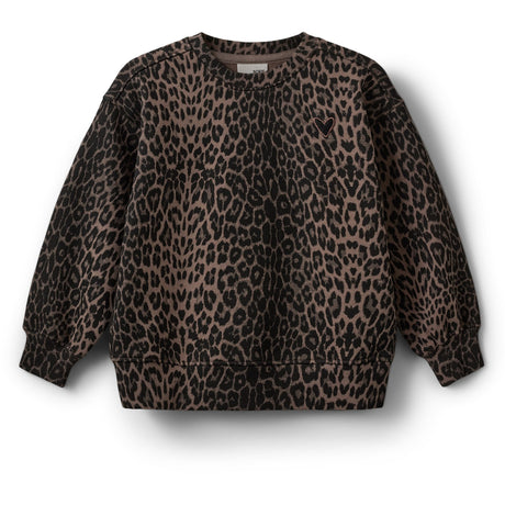 Sofie Schnoor Aop Leopard ElisSK Kids Sweatshirt
