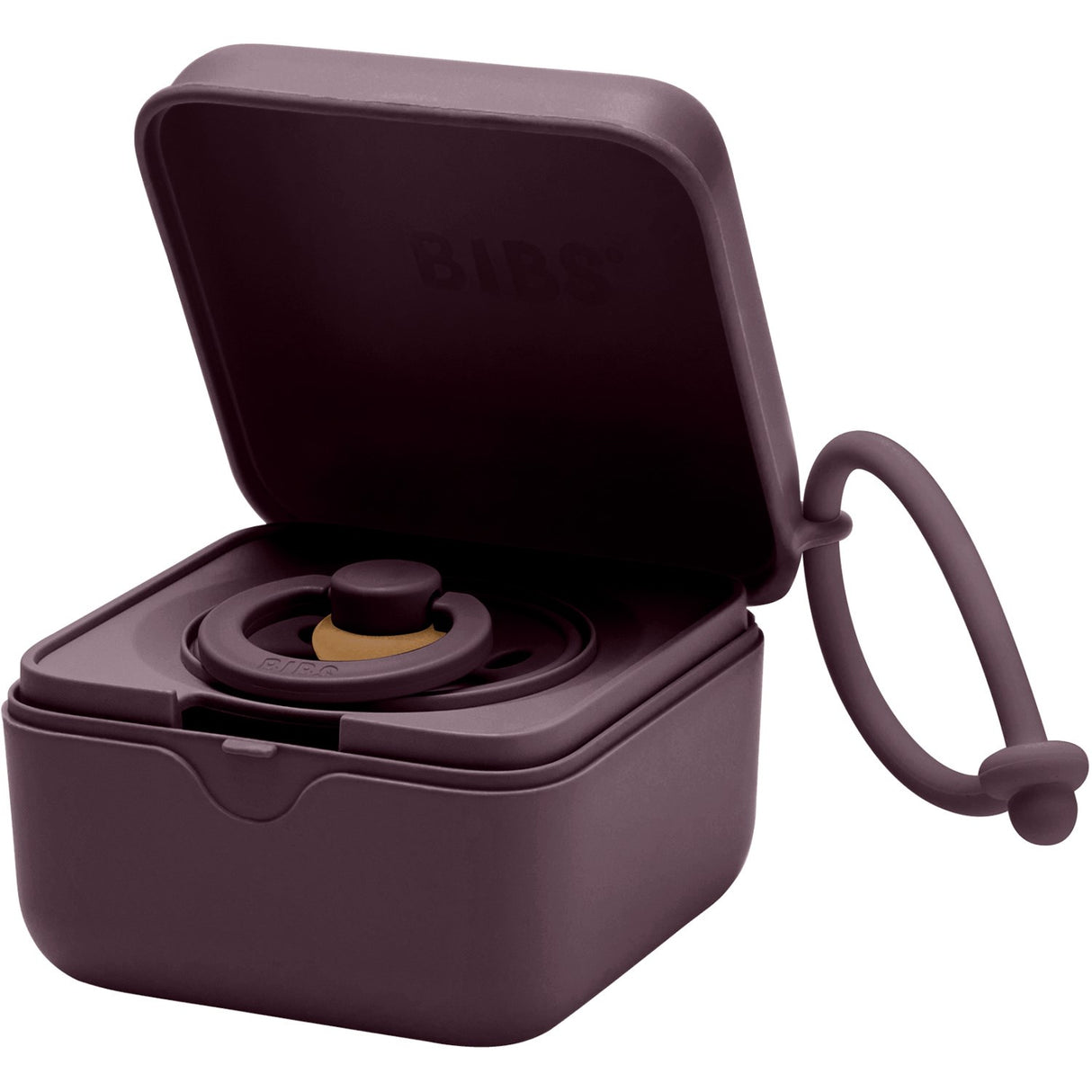 Bibs Plum Pacifier Box
