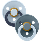 Bibs Baby Blue Pacifier Studio Colour 2-Pack Fusion Latex Petrol Mix