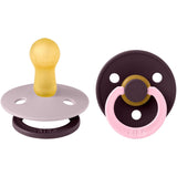 Bibs Dusky Lilac Pacifier Studio Colour 2-Pack Fusion Latex Plum Mix