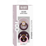 Bibs Dusky Lilac Pacifier Studio Colour 2-Pack Fusion Latex Plum Mix