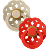 Bibs Vanilla Pacifier Boheme 2-Pack Latex Candy Apple