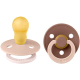 Bibs Blush Pacifier Studio Colour 2-Pack Fusion Latex Woodchuck Mix