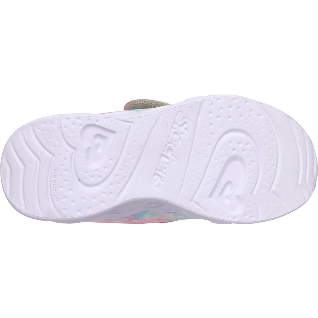 Skechers Silver Heart Lights Lovin Reflection