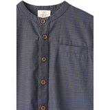 COPENHAGEN COLORS Brown/Blue Check Comb. Check Shirt W. Placket