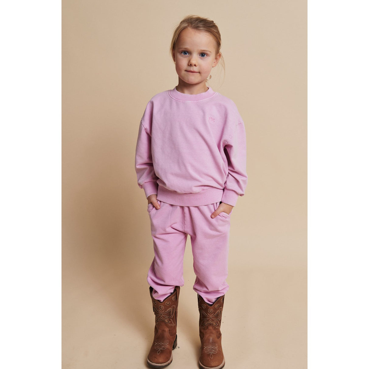 COPENHAGEN COLORS Syringa Classic Sweatshirt W. Logo Embroidery