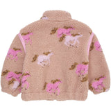 COPENHAGEN COLORS Rose/Unicorn Comb. Printed Teddy Jacket W. Removable Sleeves