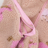 COPENHAGEN COLORS Rose/Unicorn Comb. Printed Teddy Jacket W. Removable Sleeves