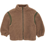 COPENHAGEN COLORS Natural/Green Comb. Teddy Jacket W. Removable Sleeves