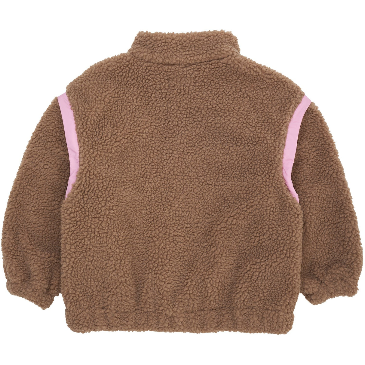 COPENHAGEN COLORS Natural/Pink Comb. Teddy Jacket W. Removable Sleeves